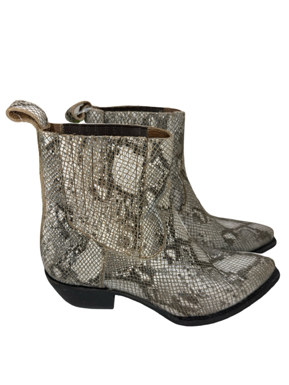 Frye Sacha Python Chelsea Bootie. Size 6 Sample Sale